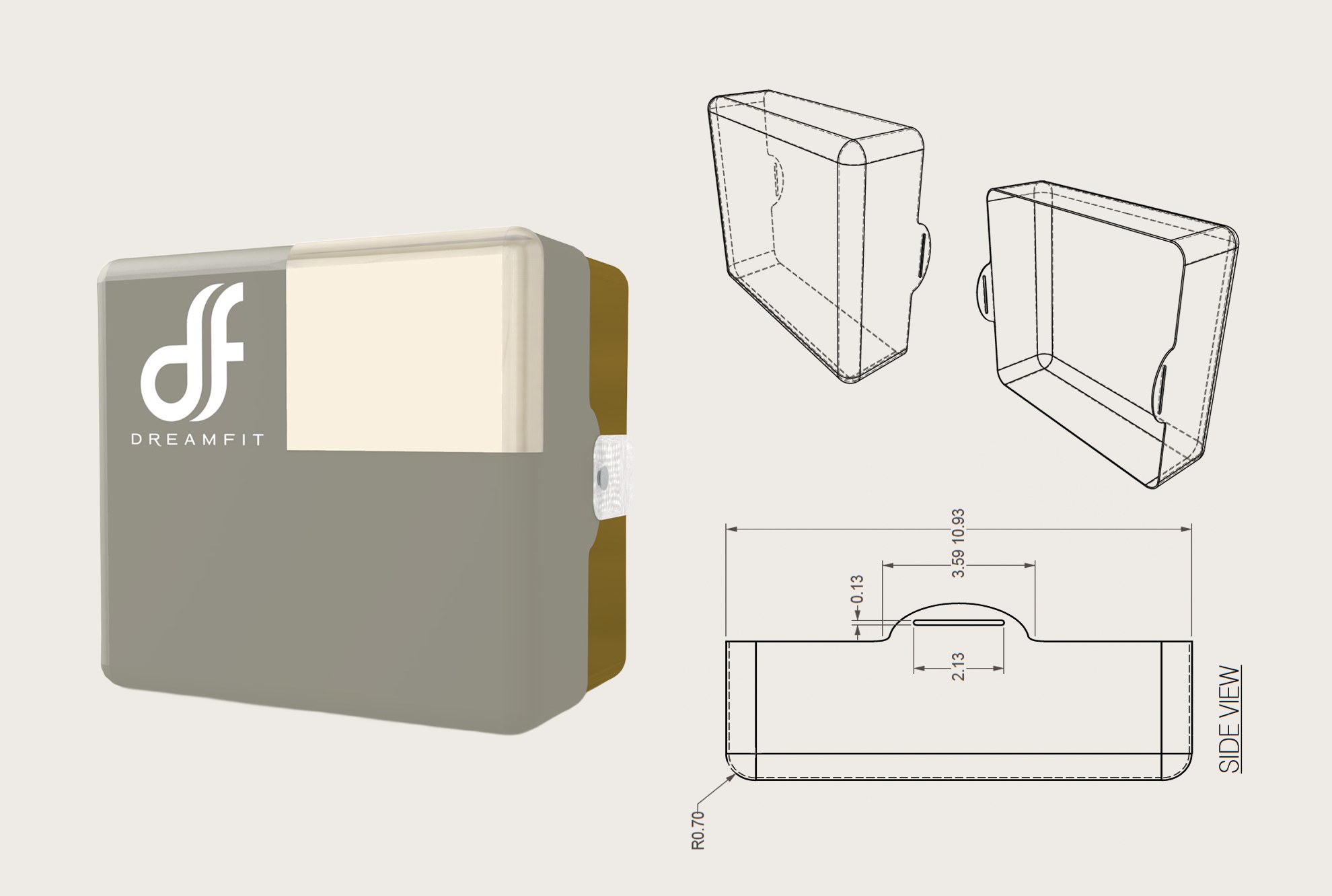 Dream Fit lidded cases